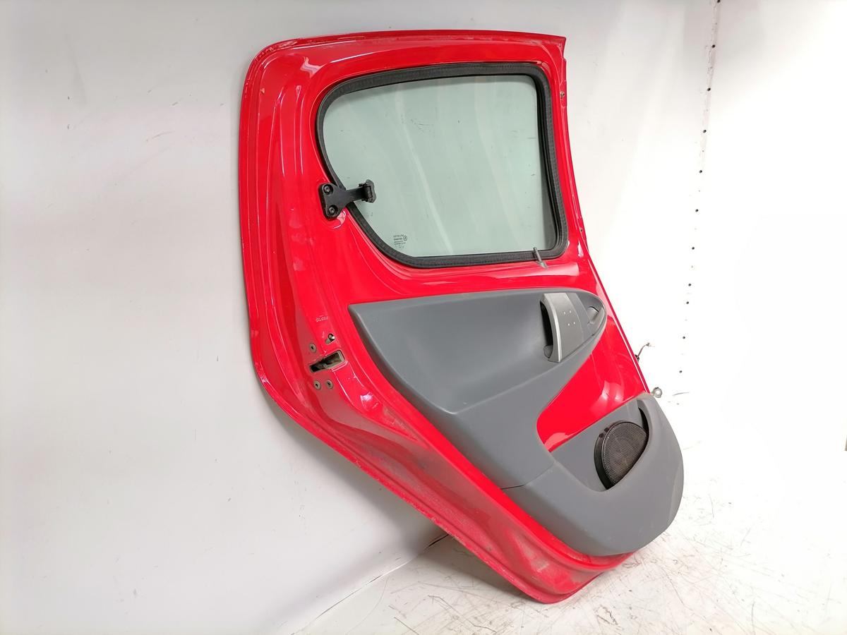 Toyota Aygo original T&uuml;r hinten links 3P0 Super Red Rohbau Bj.2008